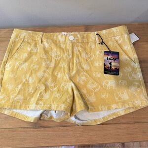 BeBop Mustard Geometric Print Pants